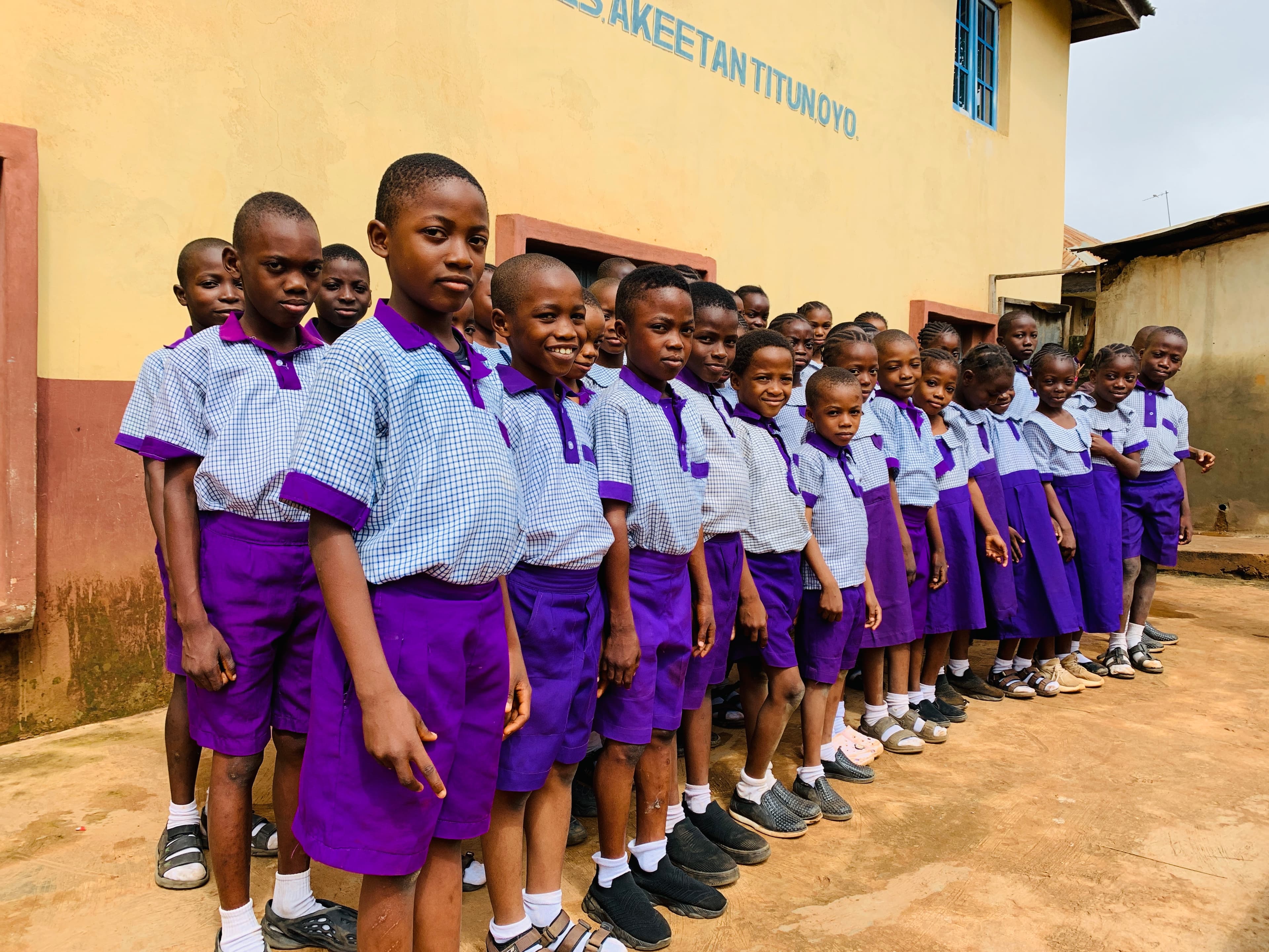 Primary school pupils at Ifeoluwa